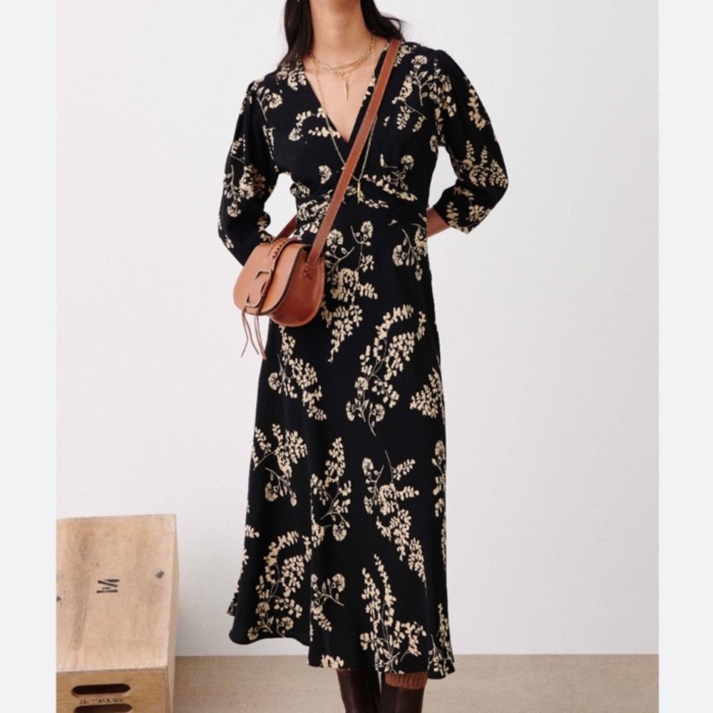 Ba$sh SOA Black Midi Dress - Picture 3 of 8